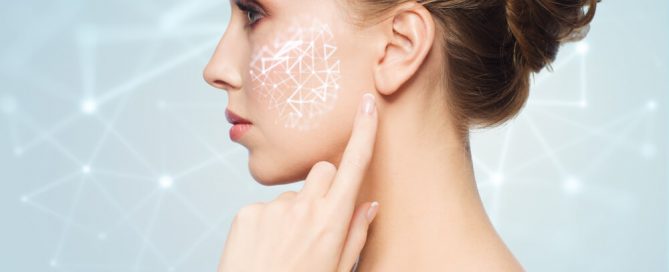 side profile woman skin science